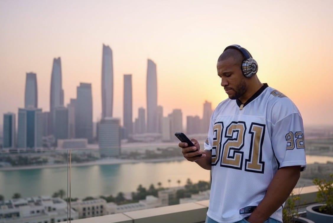 Jersey US — BONGAMIN 321 (White & Gold)