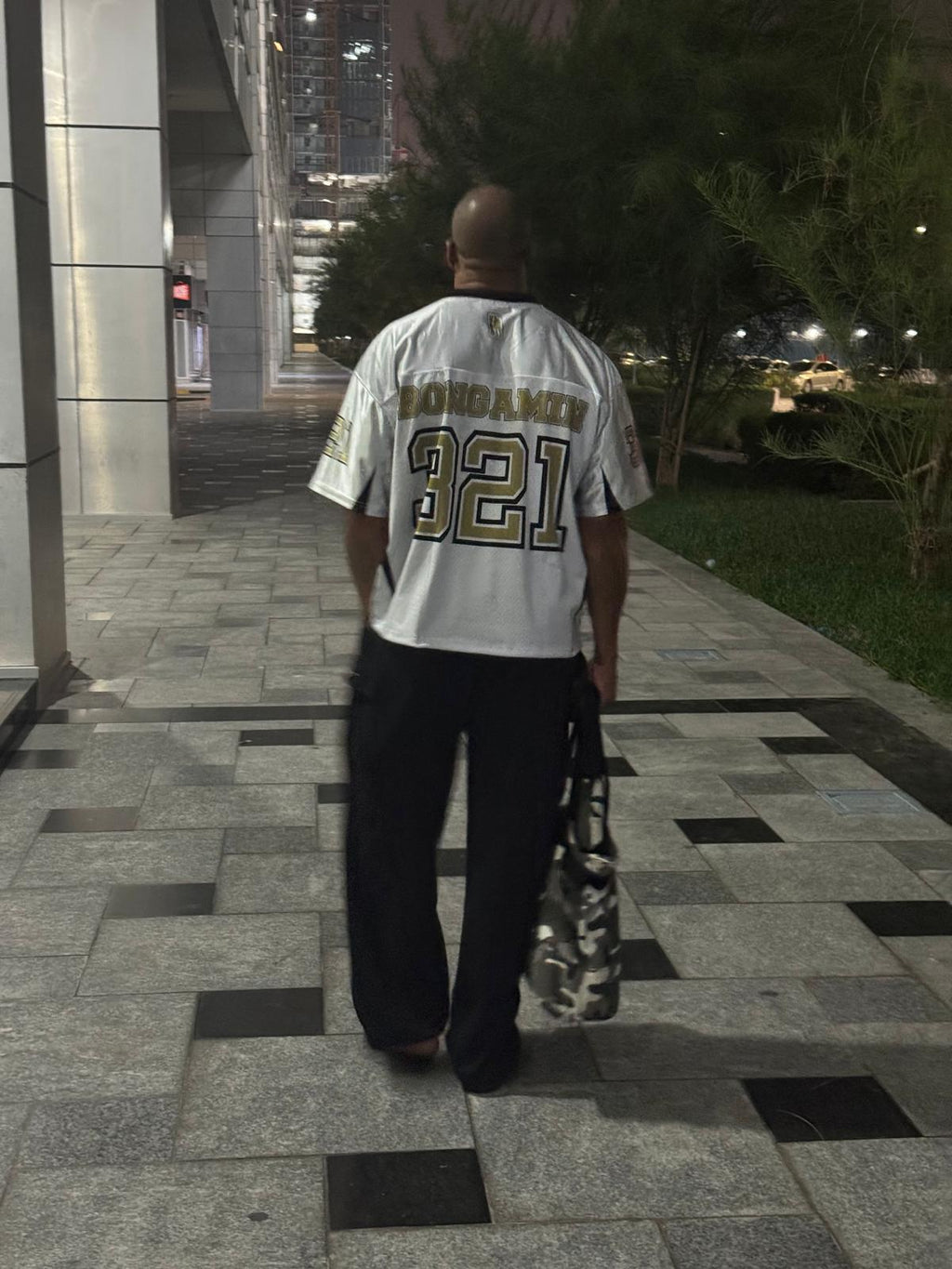 Jersey US — BONGAMIN 321 (White & Gold)