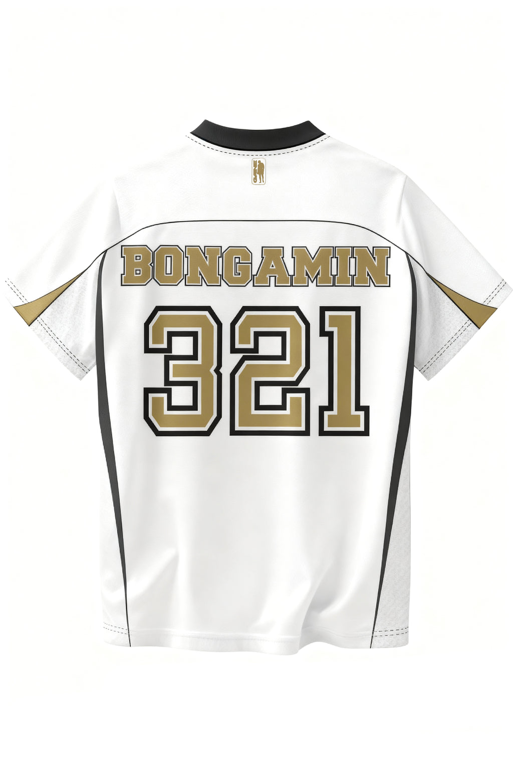 Jersey US — BONGAMIN 321 (White & Gold)