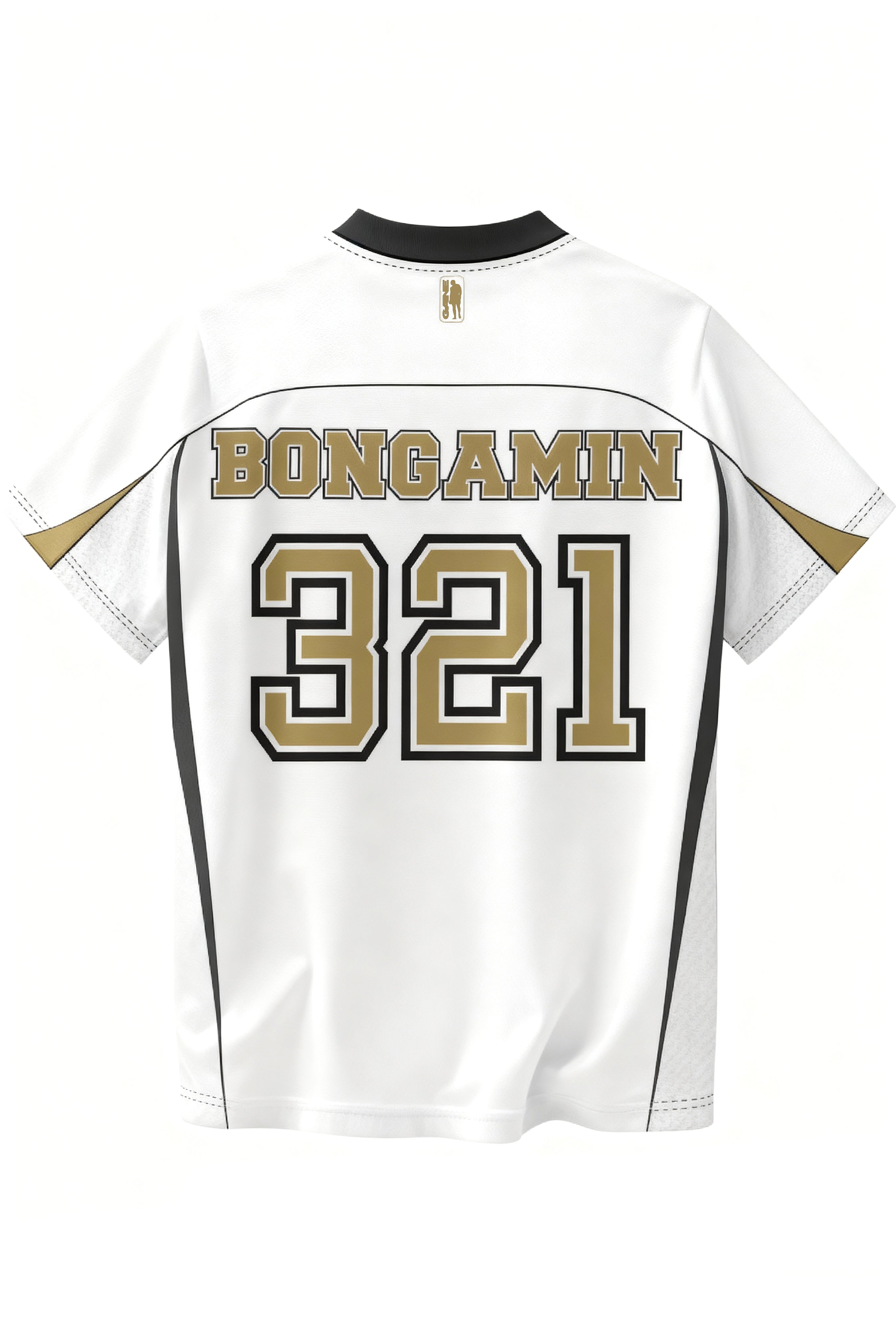 Jersey US — BONGAMIN 321 (White & Gold)